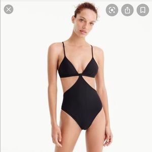 Jcrew sexy cutout one piece, navy, size 10